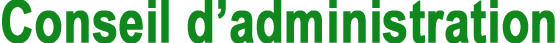Conseil d'administration